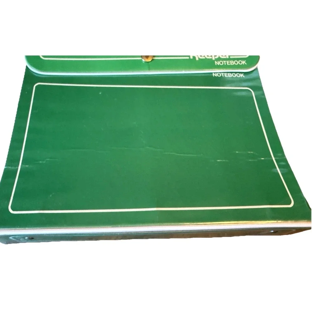 Vintage Mead Trapper Keeper Notebook Green Folder Binder School Supplies 80s 90s